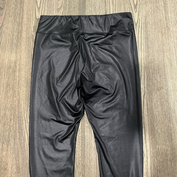 Wild Fable Leather Leggings Pants High Rise Elastic Waist Pull-On Black Size XL - Picture 6 of 7